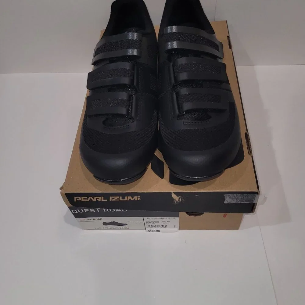 Pearl Izumi Men's Men's Quest Road Shoes Black New 7US /40EU - Picture 2 of 11